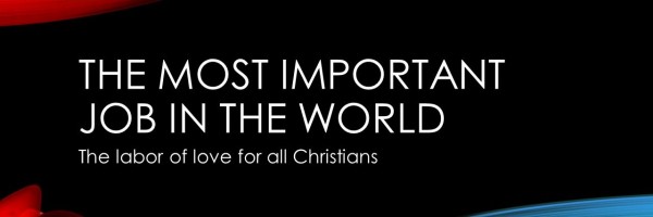 The most important job in this world - banner
